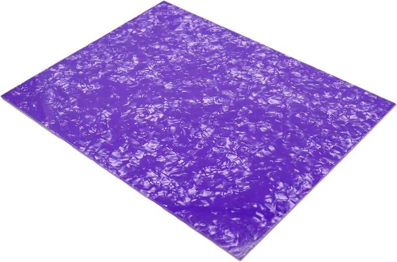 gonymask 3-Ply Guitar Pickguard 24x31DIY Material Blank Pick Guard Scratch Plate Sheet for Strat Tele Electric Guitar Jazz Precision Bass (Purple Pearl) - Image 2